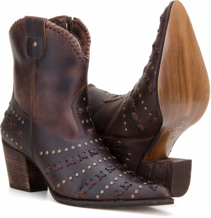 Bota Feminina Texana Country 100%couro Rodeio Capelli Boots - R$ 239,90 em Mercado Livre