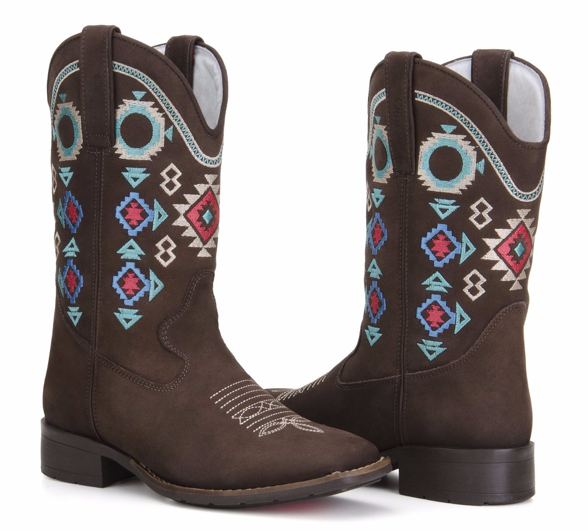 Bota Feminina Texana Country 100%couro Western Capelli Boots - R$ 289,90 em Mercado Livre