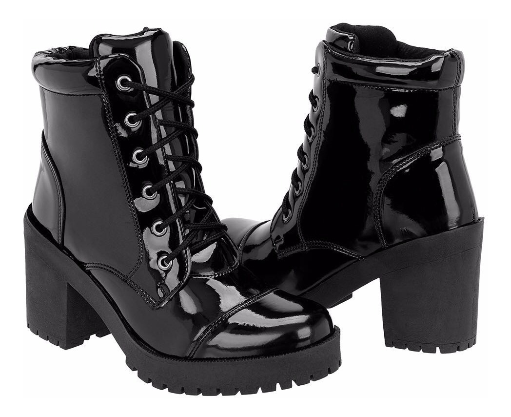 Bota Feminina Verniz + Tenis C Rossi Oferta Frete Grátis - R$ 125,90 em Mercado Livre