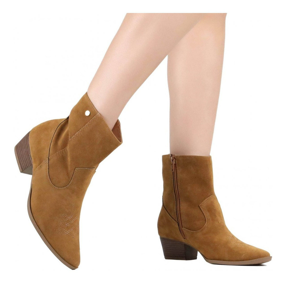 Bota Feminina Via Marte Ankle Boot 19-5402 - R$ 149,99 em Mercado Livre