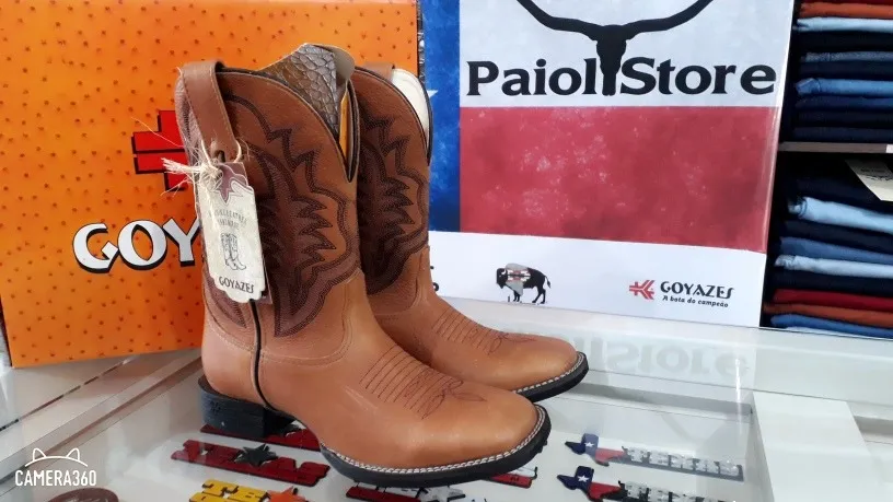 bota goyazes masculina bico quadrado