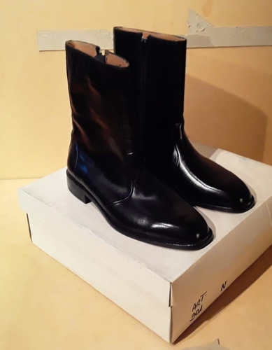 Protectores r/ígidos Integrados estables con protecci/ón de Tobillo Impermeables de Cuero Botas de Cuero Deportivas Botas de Motocicleta Hombre 42 Negro