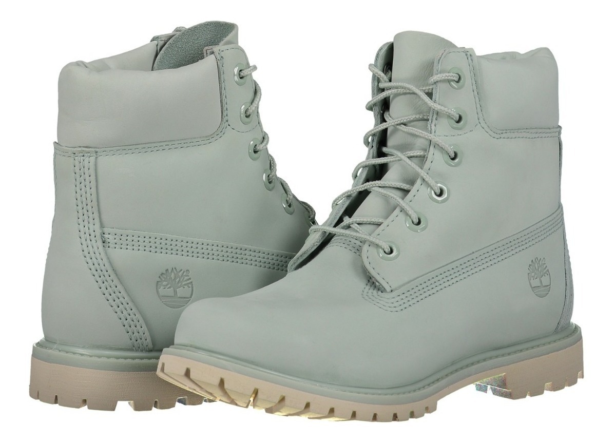 Búho callejón Aniquilar Bota Impermeable Piel Timberland A1bj9 Mujer Verde Claro ...