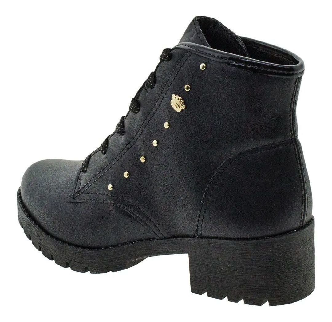 bota infantil preta cano curto