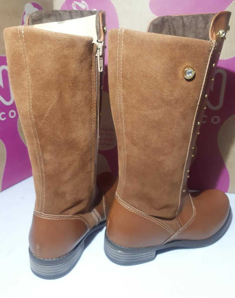 Bota Klin Menina Atena Anatômico Chocolate Super Promoção - R$ 104,90 em Mercado Livre