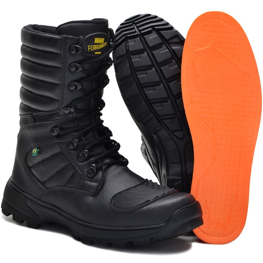 Bota Masculina Couro Motociclista - R$ 169,90 em Mercado Livre