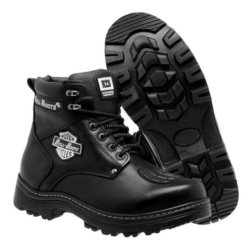 bota motociclista impermeável masculina