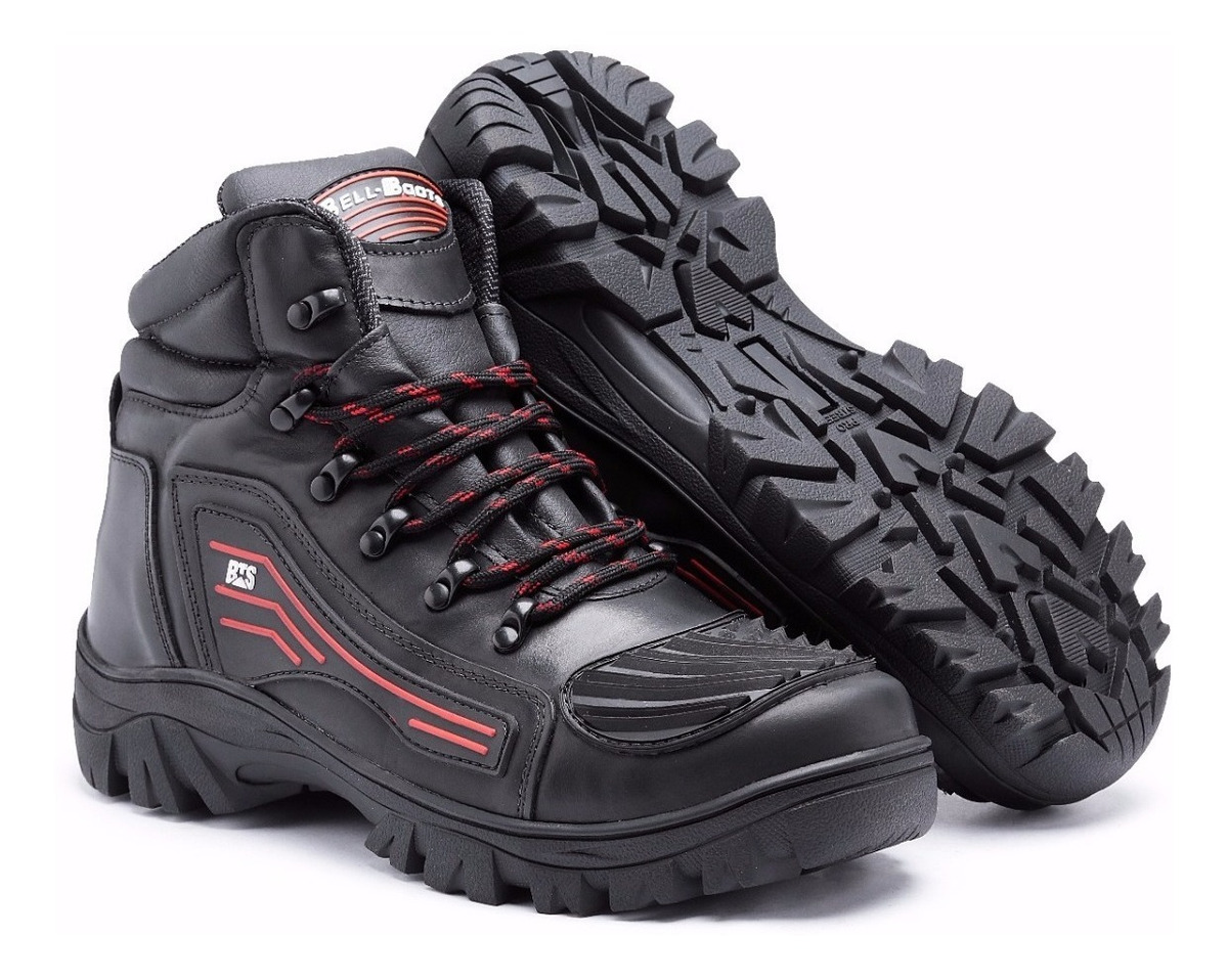 bota motociclista impermeável masculina