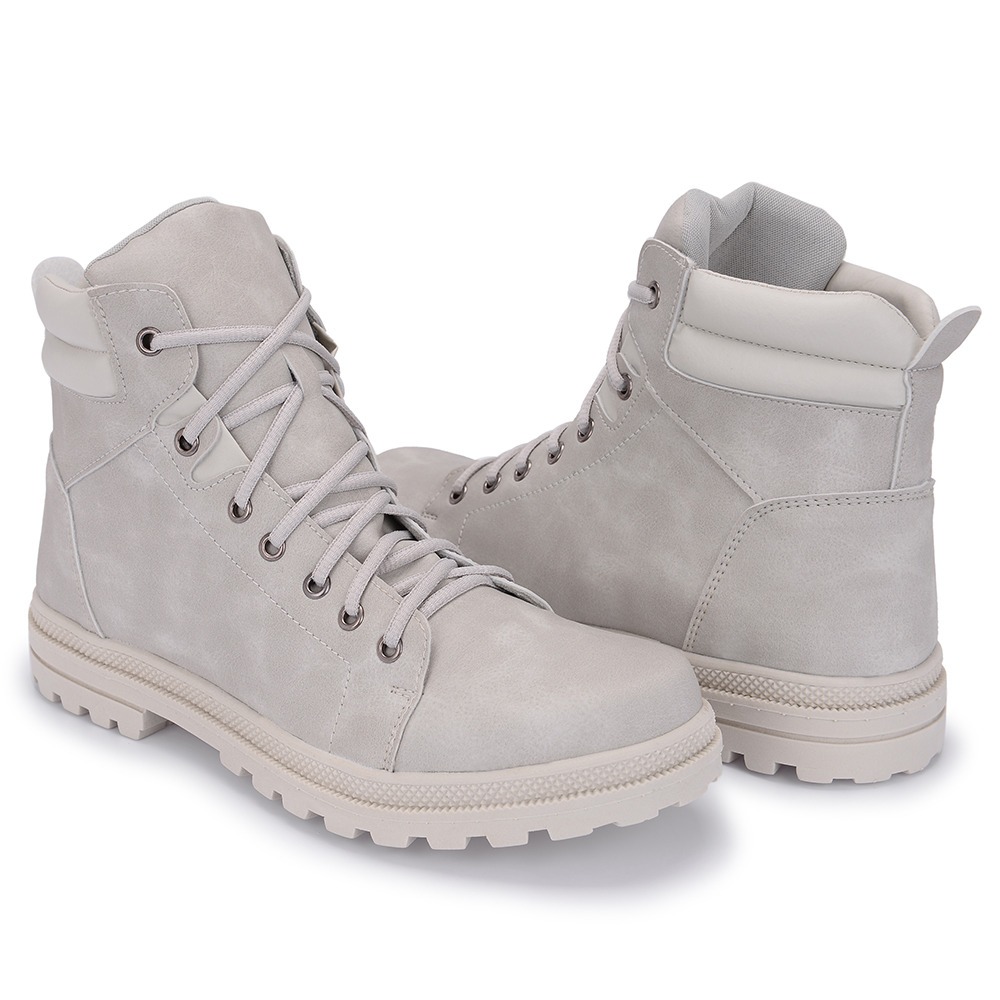 Bota Masculina Promoção Casual Urbana Azul Branca 02 - R$ 120,93 em Mercado Livre
