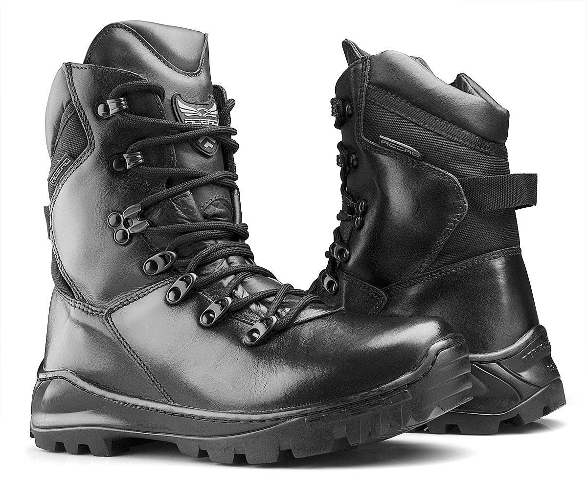 Bota Militar Tatica Coturno Masculino Feminino Couro Acero - R$ 199,99 em Mercado Livre