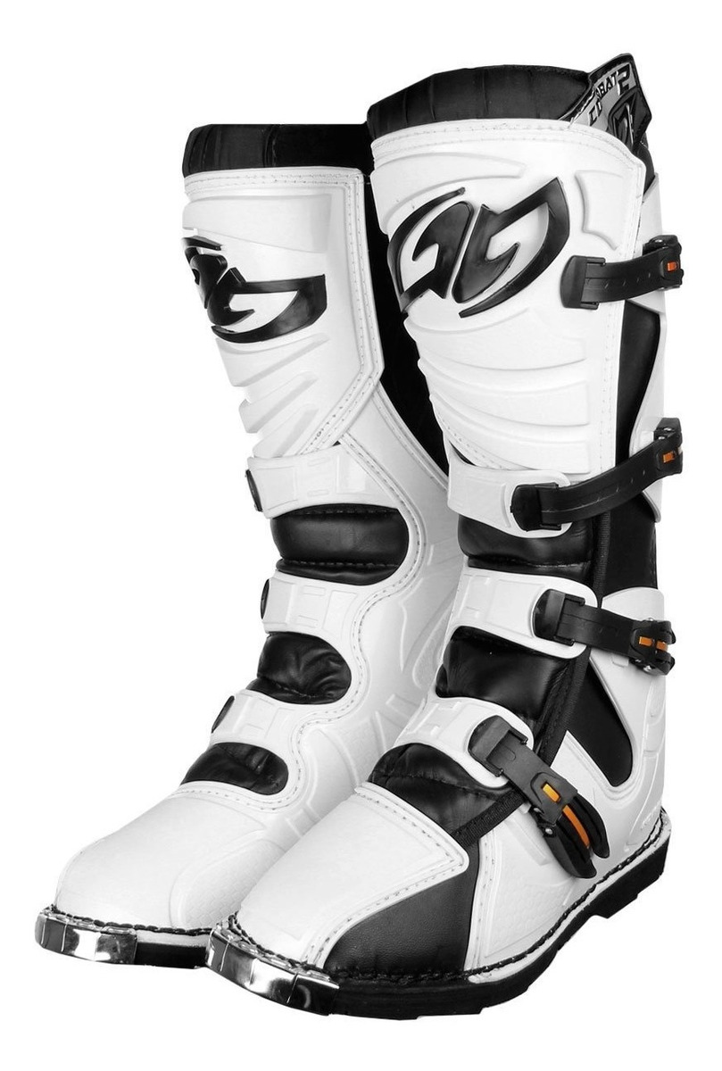 Bota Motocross Protork Combat 4 Racing Team Preta/branca - R$ 649,99 em Mercado Livre