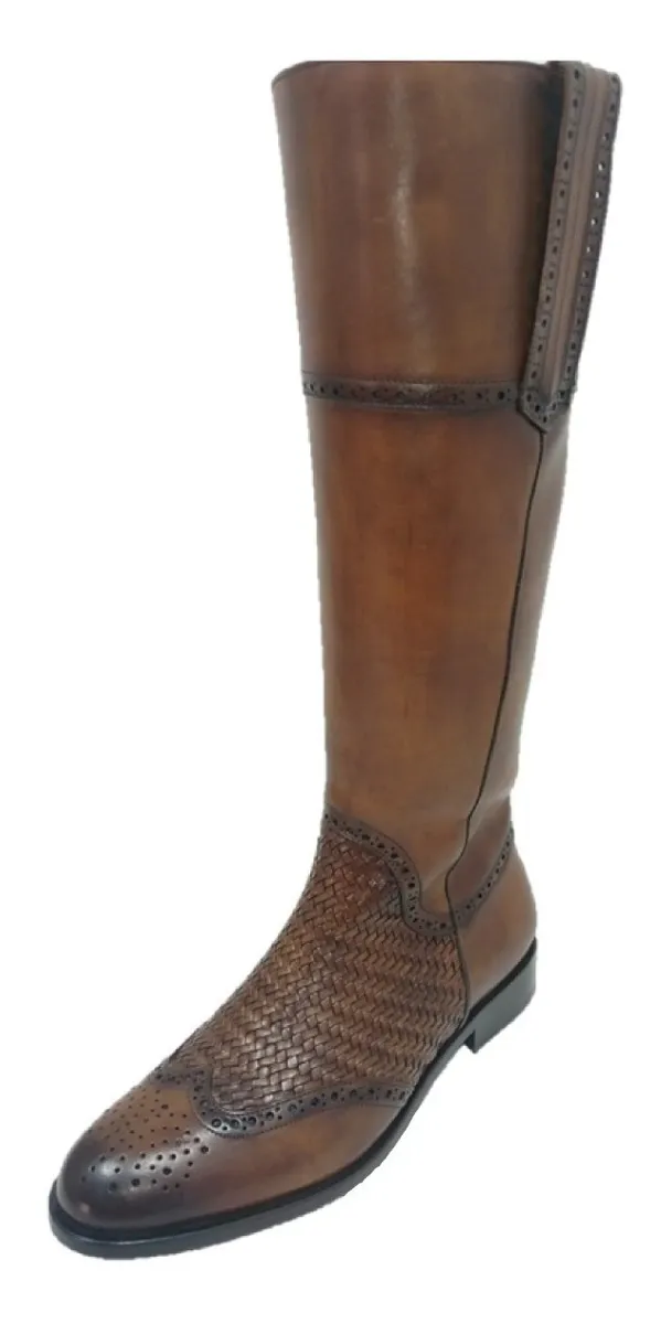 Online Botas | Bota Mujer Franco Cuadra Campera Vestir Bostoniana Almendra - $ 4,878.00