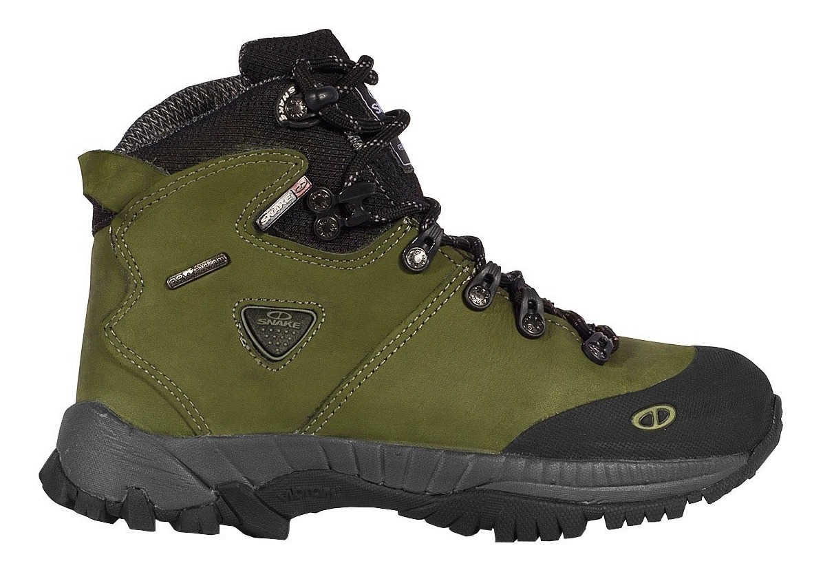 Bota Snake Dry Stone Ii Sistema Impermeável - Verde - R$ 366,47 em Mercado Livre