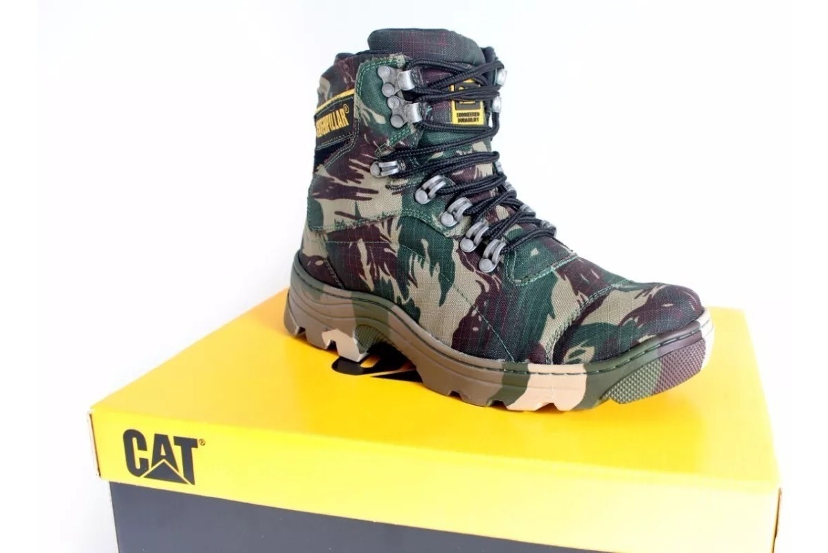 Bota Social Masculina Impermeável Camuflada 100% Qualidade - R$ 200,00 em Mercado Livre