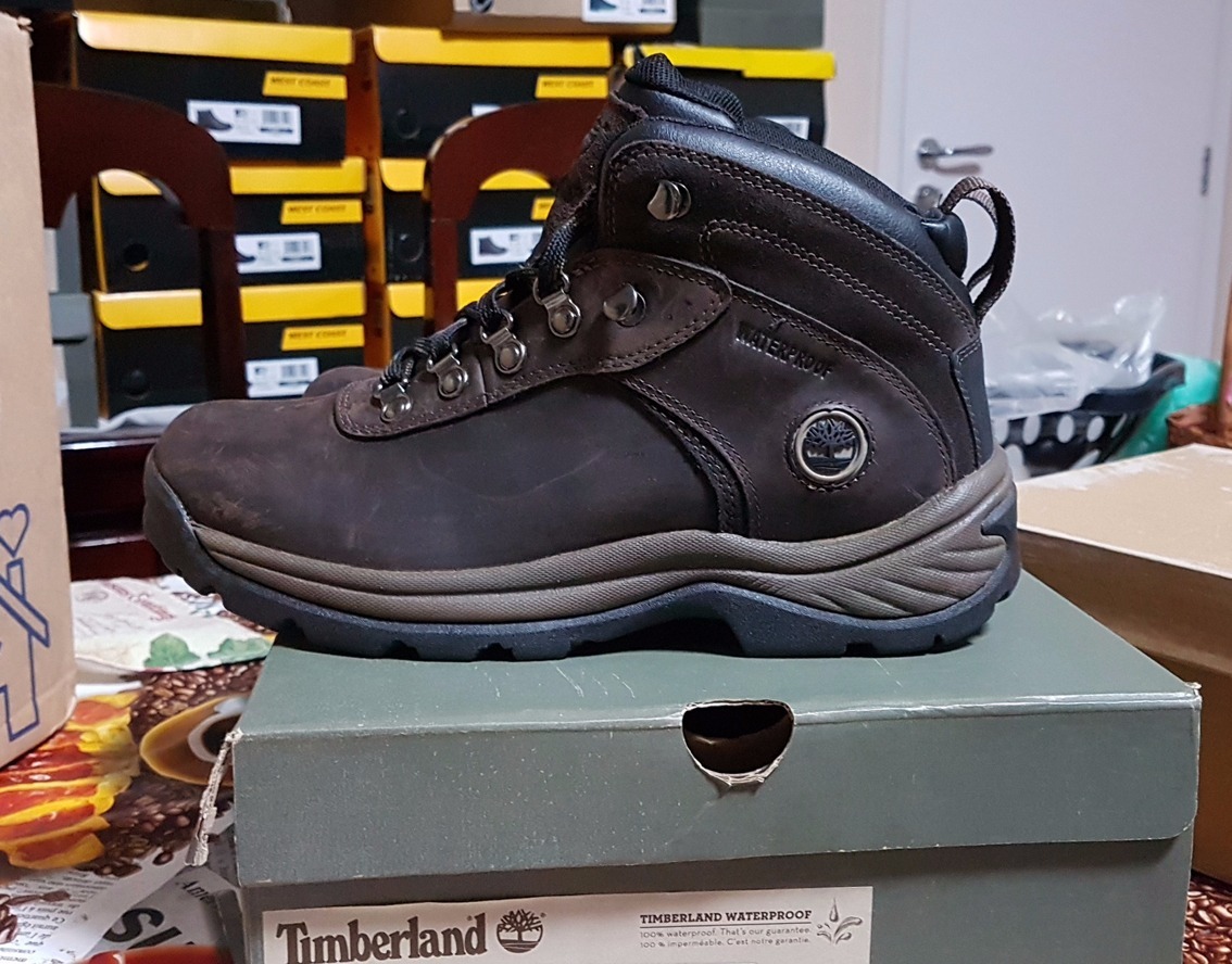 bota couro timberland mid wp marrom