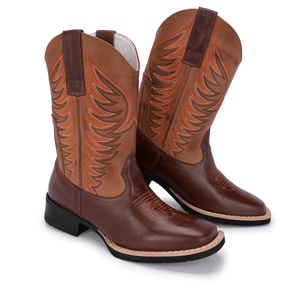 botas masculinas country cano longo