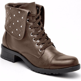 botas de cadarço feminina cano curto