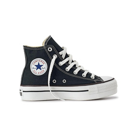 converse negra piel plataforma converse negra piel plataforma