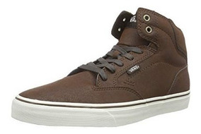 vans cuero marron