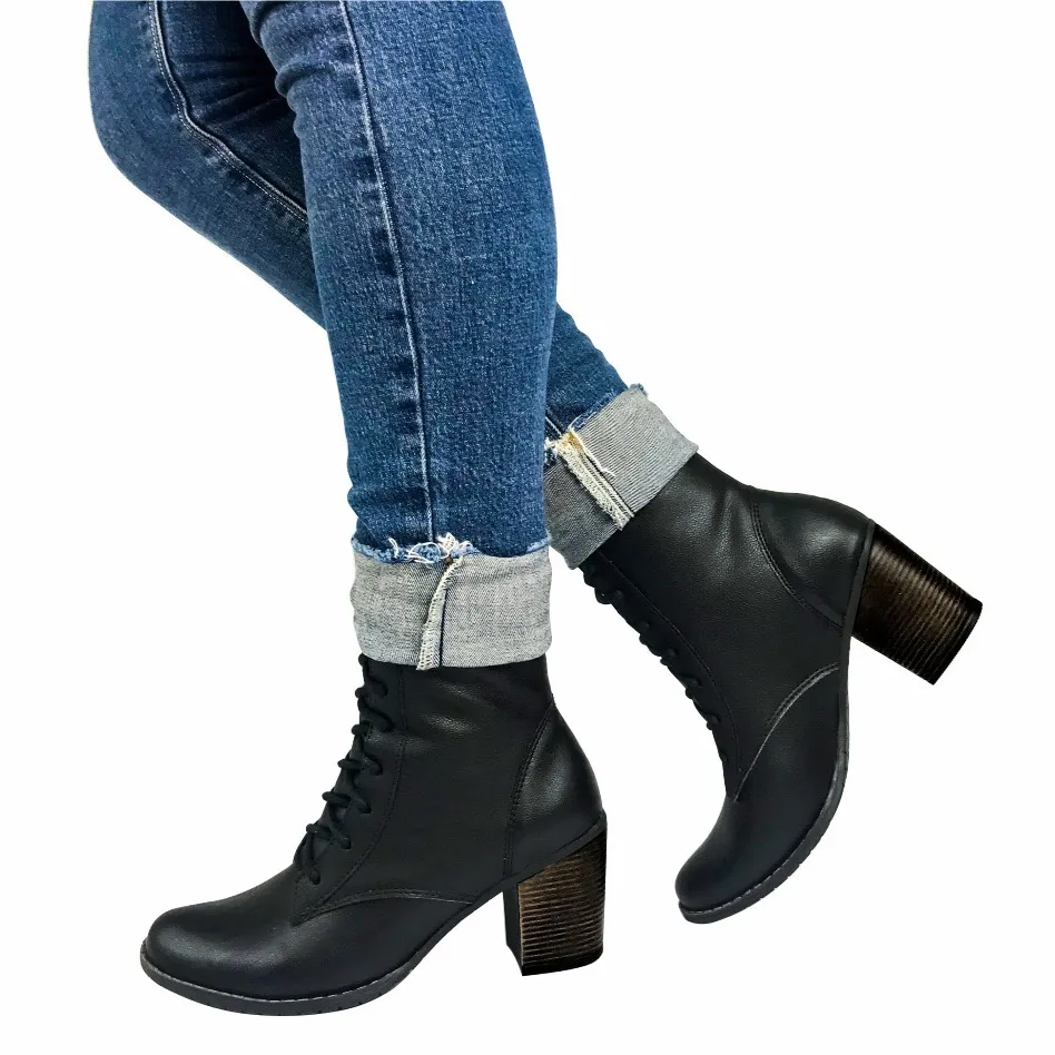 botas femininas salto alto grosso