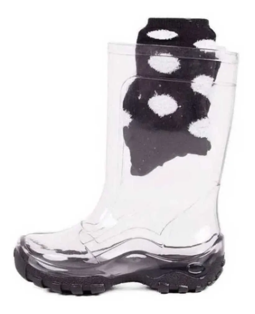 bota galocha transparente