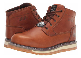 skechers work hombre rojas