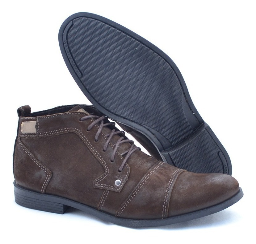 bota dex casual masculina em cano alto detroid