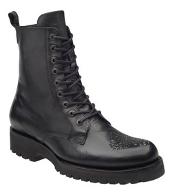Botas Rockeras Urbanas Para Hombre Negras Mod. London Muro Botas Rockeras Urbanas Para Hombre Negras Mod. London Muro
