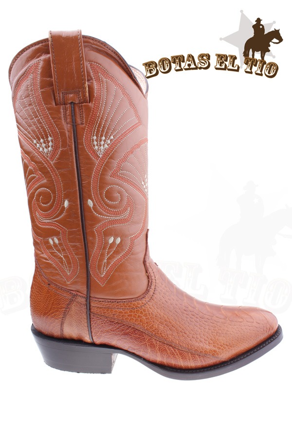 Botas De Pata De Avestruz Botas Vaqueras Original Pata Avestruz Oval Pastizal - $ 2,001.04 en