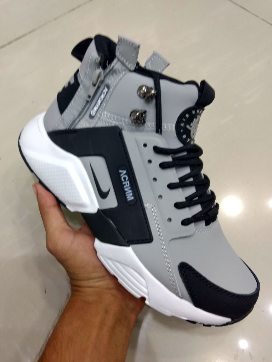 nike air huarache hombre gris