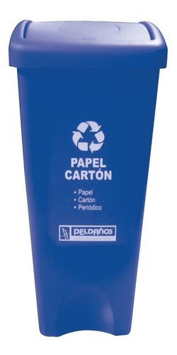 Bote Plastico Separacion De Basura Papel Carton Con Tapa - $ 739.00 en