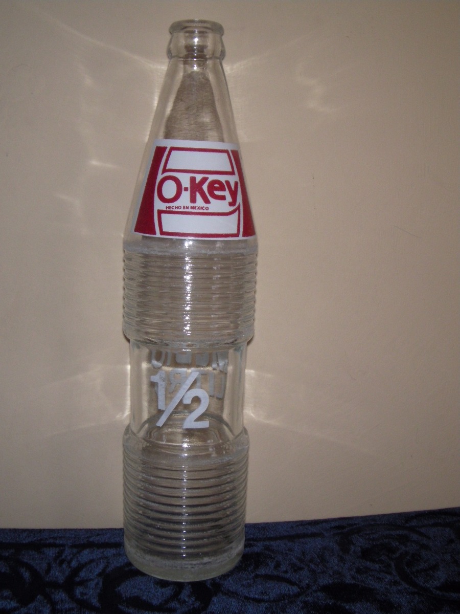 Botes De Medio Litro Botella Antigua De Refresco Okey Medio Litro - $ 250.00 en Mercado Libre