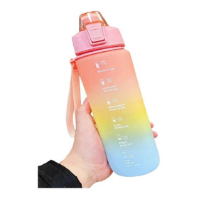Botella De Agua Motivacional 1 Litro Con Stiker / Todok