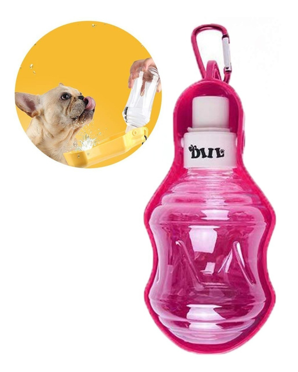 Comedero Bebedero Mascotas Botella De Agua Para Mascotas Caminar Viajar Camping Playa