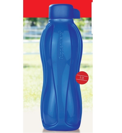 Tupperware-Eco Botella Azul 1 litros