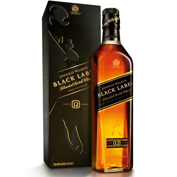 Botella Whisky Johnnie Walker Black Label 750ml Sello