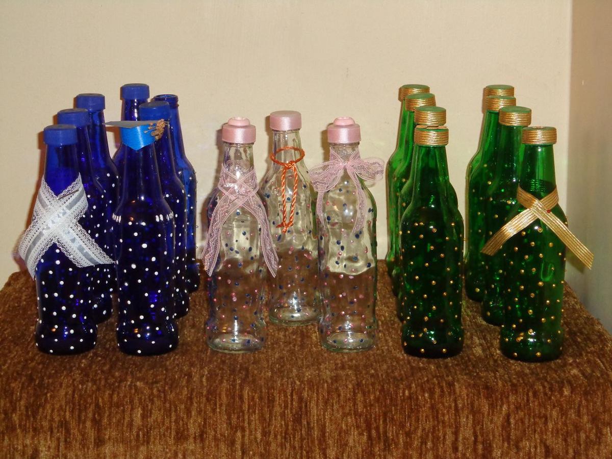 Botellas De Vidrio Recicladas Decoradas Botellas De Vidrio Recicladas Decoradas
