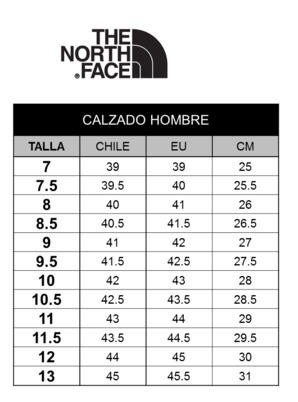 tallas north face hombre tallas north face hombre
