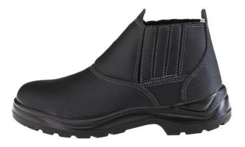 MUROCAL DISTRIBUIDORA | Botina Em Couro Com Bico Safety Flex 11sfb48-bp - Marluvas - R$ 56,90