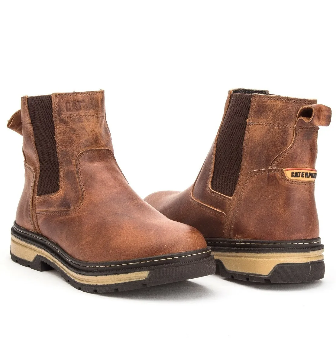 Kesper Shop | Botina Masculina Bota Caterpillar Fazendeiro Farmer Whisky - R$ 129,90