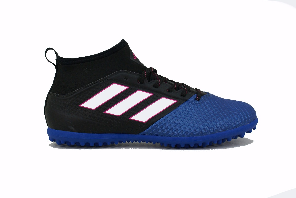 botines adidas azul y negro