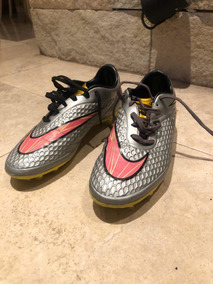 botines nike hypervenom plateados