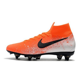 botines nike naranja fluor