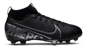 botines nike mercurial negros