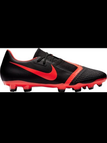 botines nike negro y rojo