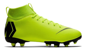 botines nike amarillo fluor