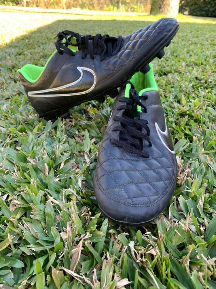 Jual sepatu futsal nike tiempo black kw super di lapak Merapi