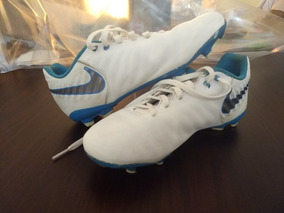 botines nike tiempo blancos