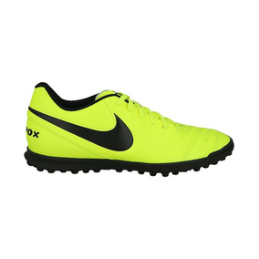 botines nike tiempo amarillos
