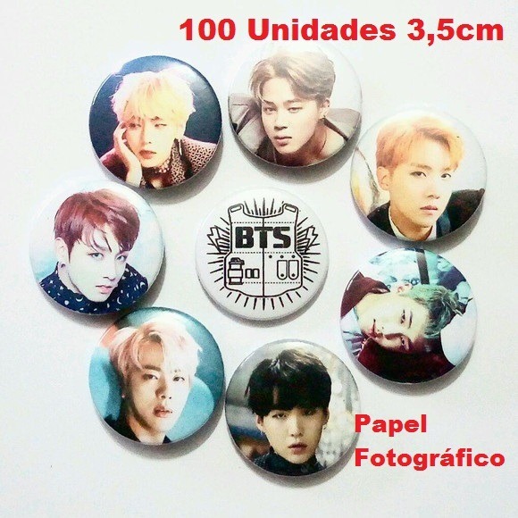Bottom Kpop - Bts Com 100 Unidades - R$ 100,00 em Mercado Livre